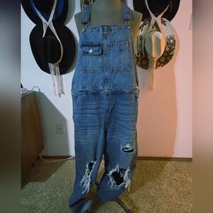 Lucky Brand Blue Denim Overalls